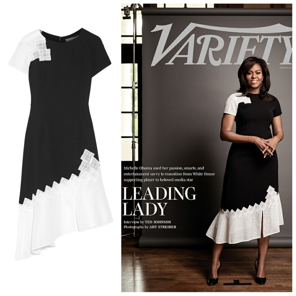 Jonathan Simkhai Mesh Trimmed Crepe Dress Size 4